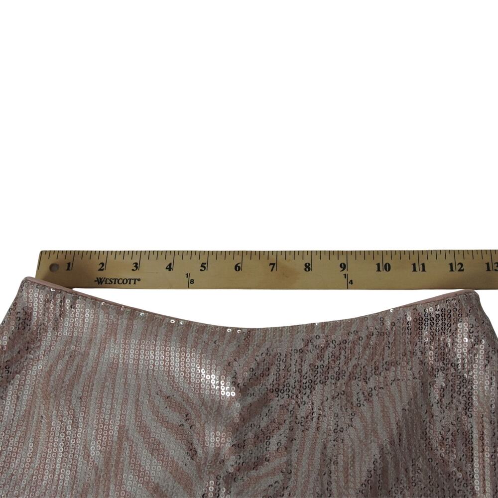 Michael Kors Blush Sequin Midi Skirt XS Party Holiday Going Out EUC - Picture 14 of 16